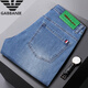 
Armani black jeans men's slim elastic European spring and summer new denim trousers black k683 29 size waist 2 feet 2