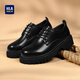 Heilan House HLA leather shoes men's British style leather shoes men's autumn and winter formal business casual shoes men T120 black 42