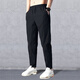 Semir spring and autumn trousers men's casual trousers summer thin new trendy sports pants loose summer trousers black leggings 2XL