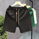 Guanmao Pei Shorts Herren trendy Sommer neue Sportarten und lässige amerikanische Briefe Vielseitige x838-schwarze m