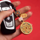 Leledi car keychain pendant for men's safety bag hanging gift hanging ornament compass hanging ornament for women's Wufu Yuanshu car keychain