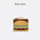 toutou hamburger wallet card bag thin multi-card card number coin wallet female clutch birthday gift for girlfriend