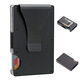 
2025 spot cross-border aluminum alloy card clip RFID anti-theft brushing metal card bag metal card cover ultra-thin men's wallet black