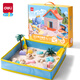 Deli -Raumspielzeugsand Set 3jin [Jin ist gleich 0,5 kg] Männer und Mädchen Sand Ton Himmel Sand Geburtstagsgeschenk Yc257