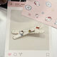 Sweet girly heart KT cat hairpin cute cartoon student bangs clip side clip ins high-looking hairpin hair accessory KT cross hairpin random one