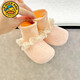 G. Duckkids Spring and Automne Baby Chaussures de 0 à 1 ans Bébé Soft Sole Prévention de la perte 6-12 mois Chaussures et chaussettes Princess Beautiful 12 Longueur intérieure CM
