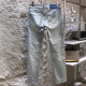 EMPORIO ARMANI Marca de alta gama Armani High-End Light Luxury Trend 2025 Spring and Summer New Men's Jeans Versión europea Slim Small Gray 6227-Ajhh 36