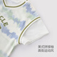Bali Pig Boy Suit Summer Light Sports Style Split Two-Piece Baby Clothes 2025 New Style Boys and Children's's Summer Suit Yake Marine Pattern 80