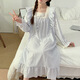 
Ziweiqi pregnant women with bra cloud cotton confinement clothes nightgown for women spring and autumn long sleeve long skirt breastfeeding women waiting for childbirth home clothes 3291 175 L recommendation 90-120