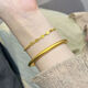 UDL gold bracelet 999 pure gold niche fashion versatile Ping An Xile gold bracelet new style pure gold does not fade 0.01g Ping An Xile bracelet