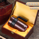 TanxUange Ceramic Inner Inner Clay Thermo Cup Cup Tea Water Separation Cup Souvenir Comercio de recuerdos CUBIERTAS DE OFICINA RED CONSEJOS (Caja de cuero rojo) 450ml