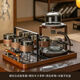 Danube Dream Automatic Tea Brewing Ippliance Магнитный стеклянный чай набор домашнего офиса кунг -фу чай чашка ленивый артефакт 12023 Прозрачный чайный пивоваренный аппара