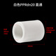 LESSO PPR water pipe fittings 4 minutes 20 hot melt straight-through tap water pipe joint connector white dn20 (10 pieces/piece)