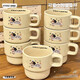 Internet celebrity new stacking mug dormitory household cute dog ceramic cup water cup gift tea cup coffee cup cream color 1 piece 280ml milk white top hat puppy stacking mug unboxed