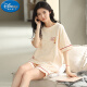 Disney's new pajamas for 2025 for women's summer cotton short-sleeved two-piece summer striped home clothes, free YZT9859 with M women's style, recommended 80-Jin [Jin equals 0.5 kg]