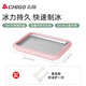 Chigo (Chigo) gebratener Joghurtmaschine Eismaschine Hausbraten Eismaschine Kinder DIY ICE MAKE MACHE MACHE MAKE MAKE ICE BRATTE EISE ICEM CROMME Internet Promi gebratene Eisplattenartifakt Kirschblütenpulver großer Größe [23*18 cm] 304 Food Grade Ice Shovel
