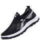 Zapatillas de malla transpirable para zapatos casuales para hombres zapatos de malla zapatos de dirección suaves solas cómodas de un pie de un pie gris 41