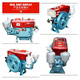Diesel engine Wuzheng Shifeng tricycle single-cylinder engine 12/15/18/20/22 water-cooled diesel engine R176 ZS1105 electric start diesel engine 18 horsepower