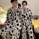 Colorful Gems Crayon Shin-Shin-Same Couple Pyjamas Pyjamas Spring et automne à manches longues mignonnes Cartoon Étudiant Door Home Vêtements Home 5155 # Couple Geometric Shin-Shin-Beige [Version] M Femmes [75-100jin [Jin est égal à 0,5 kg]]]