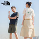 北面（The North Face）【都市经典系列】短袖T恤小熊 情侣款男女户外圆领25年夏季8F5R QLI/米白色 M