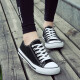 
European Pastoral couple canvas shoes for men 2025 summer new low top casual sports shoes for men trendy and versatile (PJ) 6621 black 36