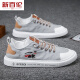 
New Balance Dynamic 2025 Summer New Men's Shoes Canvas Shoes Deodorant Breathable Work Shoes Old Beijing Cloth Shoes Men's Sports and Casual Board Shoes Black and White 6636 41