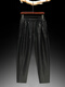 Yagroy Xiangyunsha casual pants for men in summer Chinese Fengshu mulberry silk trousers loose large size wide-leg pants for middle-aged and elderly black trousers 9226 4XL recommendation 175-185Jin [Jin equals 0.5 kg] All size