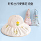 Aibaoshi Baby Hut Sommer Mädchen Sonnenhut Big Bim Sun Protection Hut Strandhut Baby Sonnenhut T185 Beige