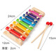 Dream Children's Hand klopfen Klavier Orff Percussion Instrument 8-Tone Xylophon Toy Musical Instrument Kinderinstrument 6-12 Jahre alt [farbiges Acht-Tone-Klavier]