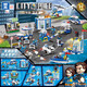 Wuji kompatible Lego Zhego Police Vollständige Reihe von Stadtpolizeigebäudebehäusern Jungen kleine Pellet Bausteine, um Geburtstagsgeschenke zu bauen.