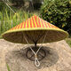 Bamboo hat men's big brim sun hat rainproof hat raincloth pattern large brim rain hat size 42CM 42cm or so