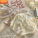 
REJIP sexy underwear for women, mulberry silk crotch 2025 new French pure lace hollowed-out shorts for girls Y3899-light pink XL 120-140Jin[Jin equals 0.5 kg]