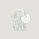 Bali little pig girl onesie in summer long-sleeved thin air-conditioning suit pajamas newborn strap monk suit baby clothes duck travel notes [swallow towel] 59cm