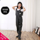 Yueyue Tianzheng Honglian brand rubber canvas waders thickened wear-resistant fishing waterproof breeding half-length black-Tianzheng 42