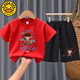 G.Duck Kids Little Yellow Yellow Duck Lummer's Commit's Pure Cotton New Style Мужчины и женские детские малышки Nezha с короткими рукавами.