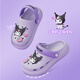 
Pig dad children's slippers for girls 6-12 years old summer home indoor baby girl bathing anti-slip Sanrio hole shoes purple 18