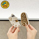 G. DUCKKIDS25 new 0-1 year old baby toddler shoes soft sole non-slip 3-67-9-12 months baby spring and autumn breathable cartoon shoes khaki bear 11 inner length cm about 0-6 b