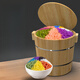 FANCYCHIC fir steamed rice wooden barrel household wooden barrel rice steamed rice barrel large glutinous rice sushi tool #about steaming 3Jin Jin is equal to 0.5kg 24cm