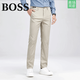 BOSS夏季新款天丝高档休闲西裤商务男装百搭抗皱裤子 9892实体-天丝黑色 29 适合90-110斤