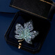 SAC high-end brand Swarovski zirconium brooch, high-end women's Qihongzi Maple Leaf light luxury corsage 2025 new style for teachers, gifts for wives, mothers and elders, kumquat red, Jingzi Dongying official flagship store