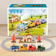 
Children's Toys for Children 0-1-3 years old with tracks for babies 2 years old boys with children's day gifts for children's Day Magnetic train gift box [Remote control steam version]