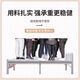 聚驰折叠床单人床家用午休小床成人简易出租屋1米2便携双人床硬板铁床 【方管】钢架厚板 白色 186*70