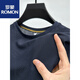 Romon Ice Silk Mesh T-Shirt Herren kurzärmelige runde Hals Sommer-Eis-Sensen-atmungsaktives, schweißabsorbierend