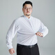 
Ayou Fat Plus Large Size Pullover Shirt Anti-Wrinkle-Free Stainless Long Sleeve Large Shirt Business Commuter Base Shirt Men