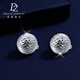 Duozun platinum earrings for women pt950 pinecone earrings genuine platinum earrings new Chinese Valentine's Day gift for girlfriend pinecone earrings 5.4-5.7g