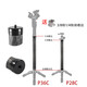 Tripod Central Well Extension Rod Verlängerung Stange Handheld Selfie Stick Follow-up Artefakt Mobile Stabilisator Live-Broadcast-Bracket Voller Öffnen von 1 Meter 5 Mobiltelefon Micro Single Gopro Geeignet (Aluminiumlegierung)
