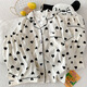 
S.SOFEA cloud cotton pajamas for women summer puppy cartoon short-sleeved three-piece home clothes for outdoor wear 9904# Corgi 185 XXL