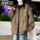 
JEEP SPIRIT Jeep Jacket Men's Spring and Autumn 2025 New Jacket Trendy Brand Thin Tops Teenager Pleasant Casual Workwear K15832 White Gray 2XL