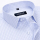 
CEO Yageol short-sleeved shirt for men 2025 new middle-aged casual high-end ironing pure cotton striped casual white shirt orchid DX6623 41