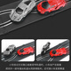 Track car racing toys four-wheel drive track track slide home train children's educational remote control car boy small 12.8 meters fully upgraded track [poison racing car with headlights] color box [electric model + 2 cars] + track free combination